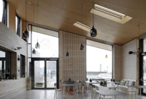 erect architecture david grandorge queen elizabeth olympic park north hub community building landscape